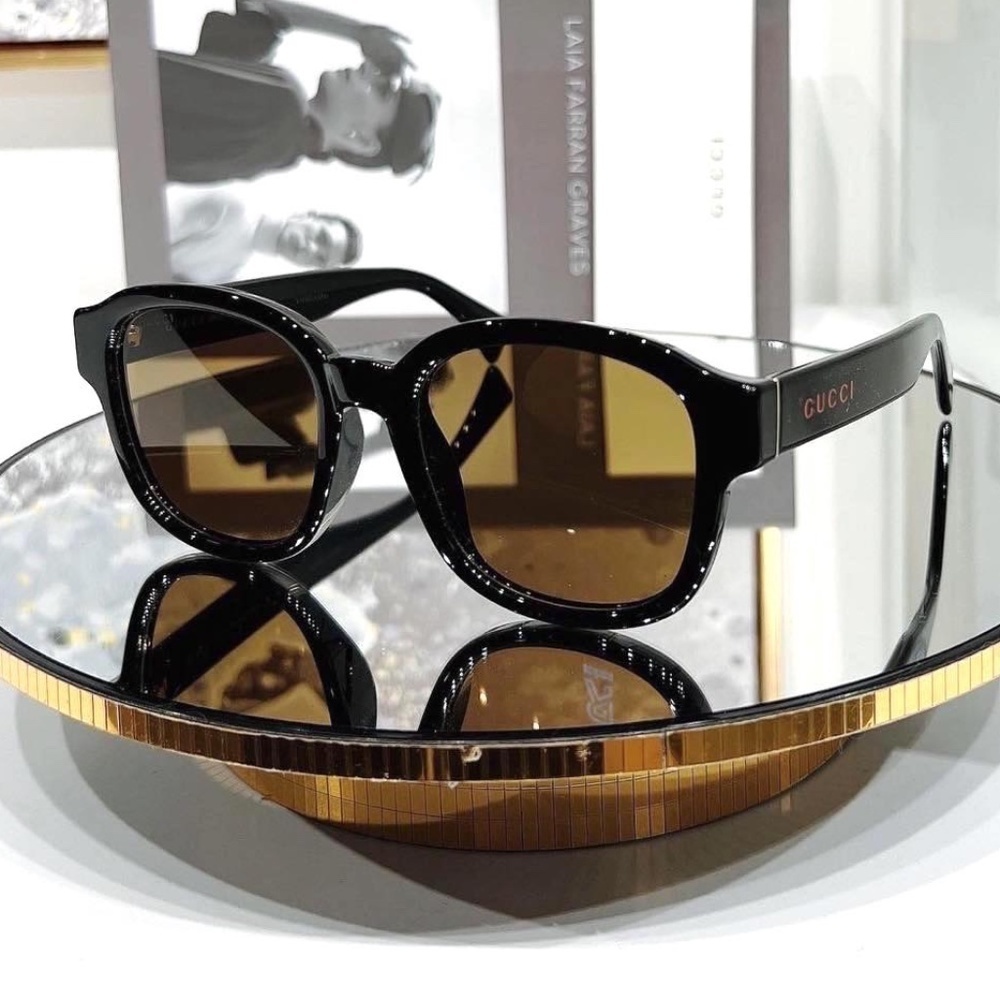 NWT Gucci GG1140SK-003 Black Square 54mm Sunglasses